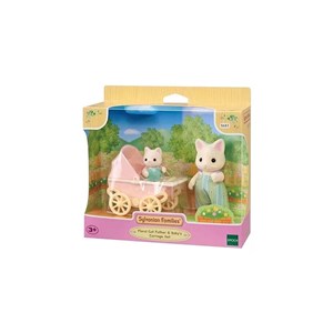 Sylvanian Families Çiçekli Kedi Baba ve Bebek Taşı