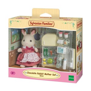 Sylvanian Çikolata Kulaklı Tavşan Anne ve Buzdolabı