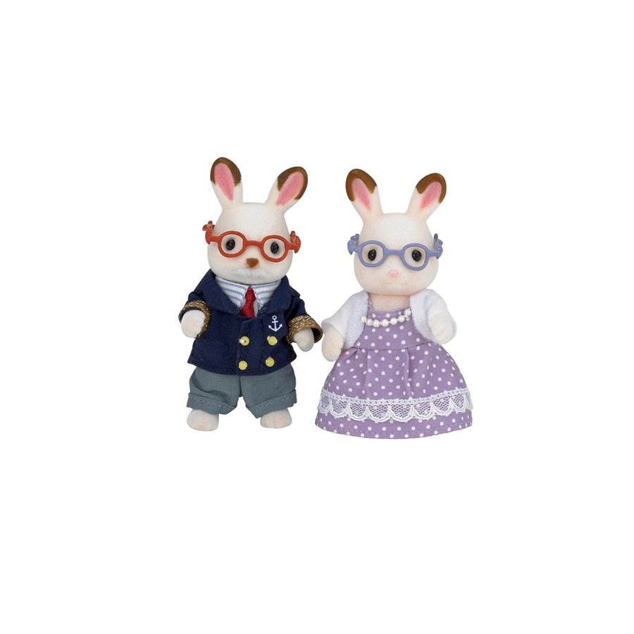 Sylvanian Families Çikolata Kulaklı Tavşan Nine ve Dede 