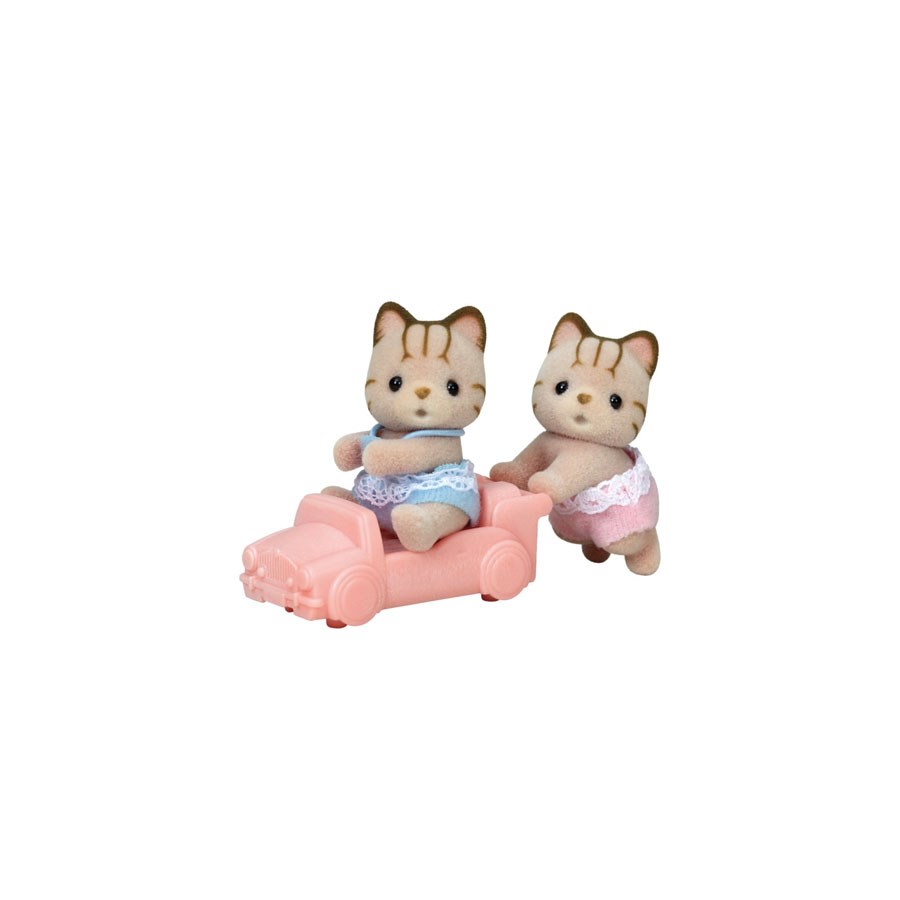 Sylvanian Families Çizgili Kedi İkizler 