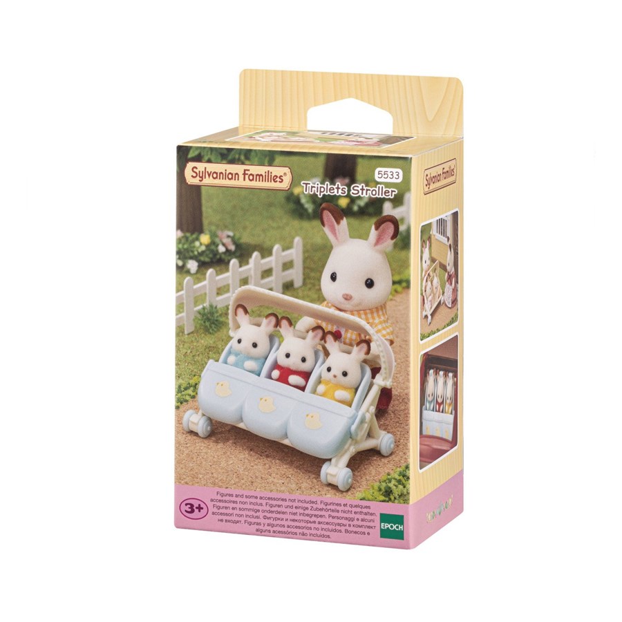 Sylvanian Families Üçüz Bebek Arabası 