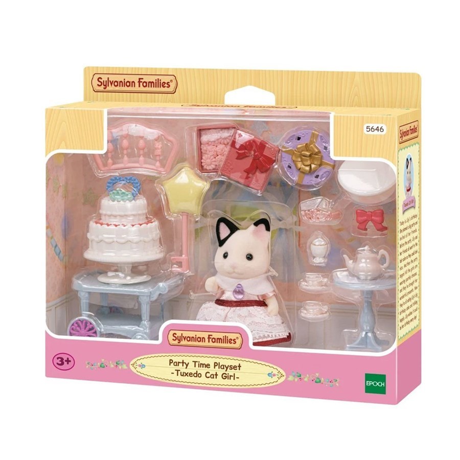 Sylvanian Families Smokin Kedi Kız Parti Zamanı 