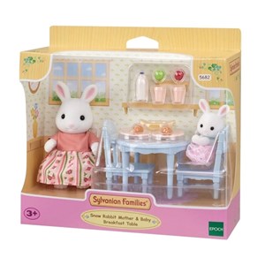 Sylvanian F.Kar Tavşanı Anne ve Bebek Kahvaltı Set
