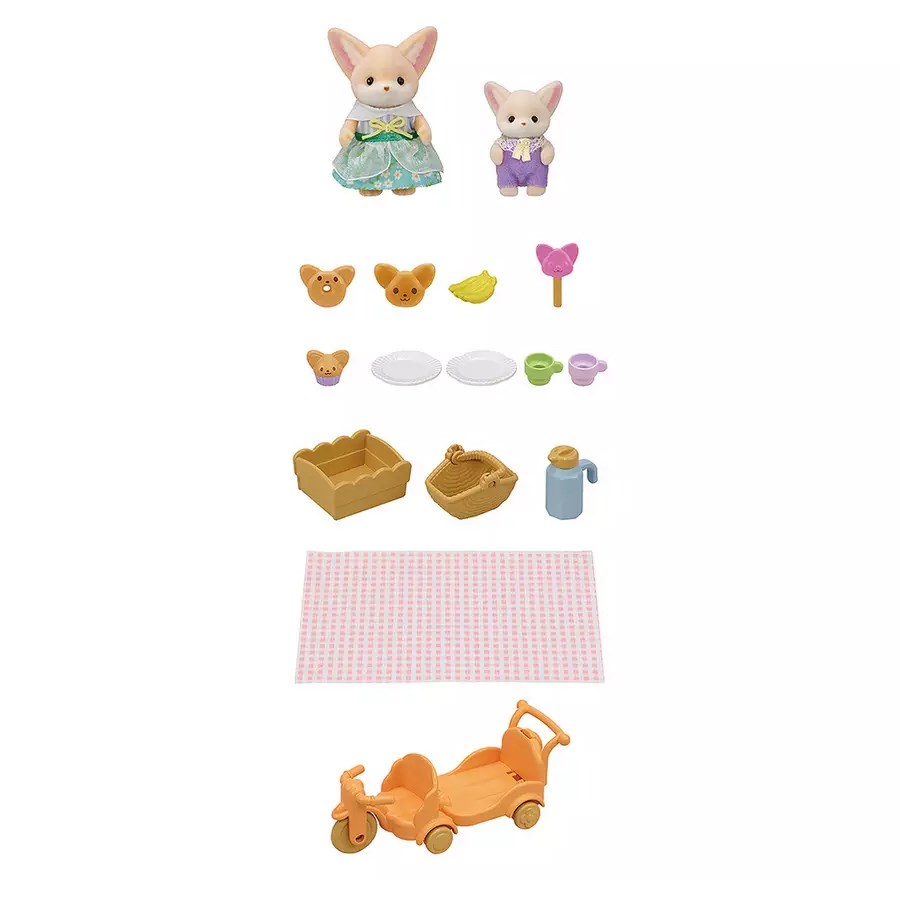 Sylvanian Families Tilki Kız ve Bebekli Piknik 