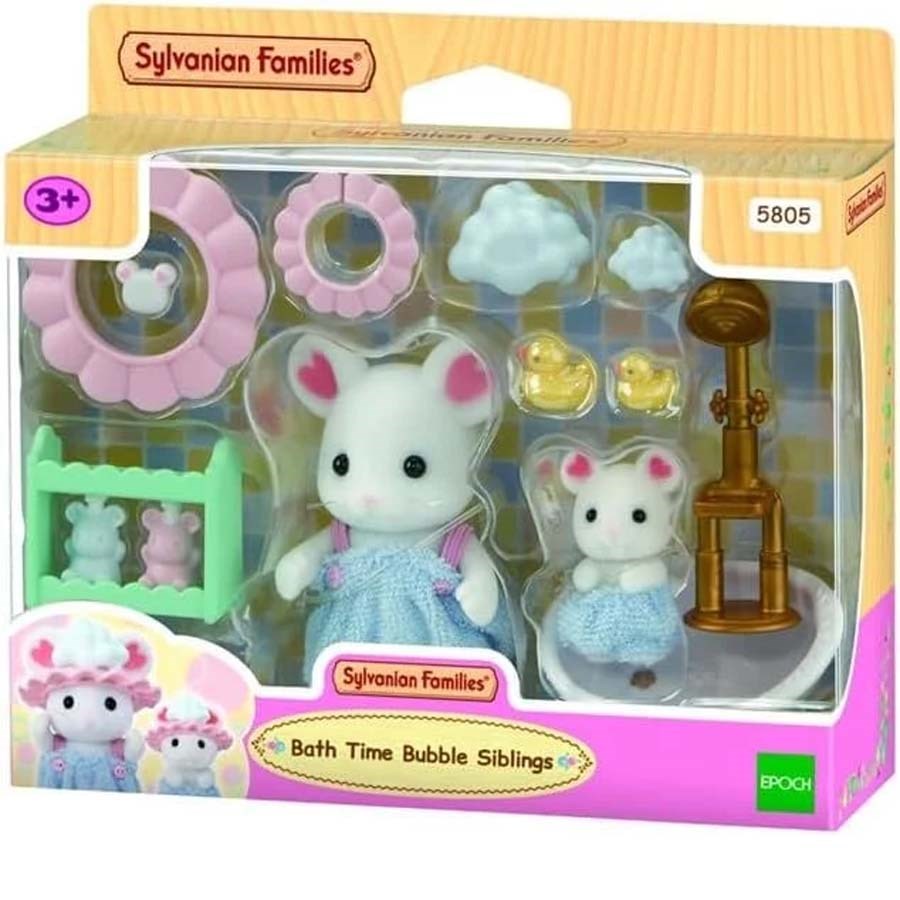 Sylvanian Families Kardeşle Köpüklü Banyo Seti 