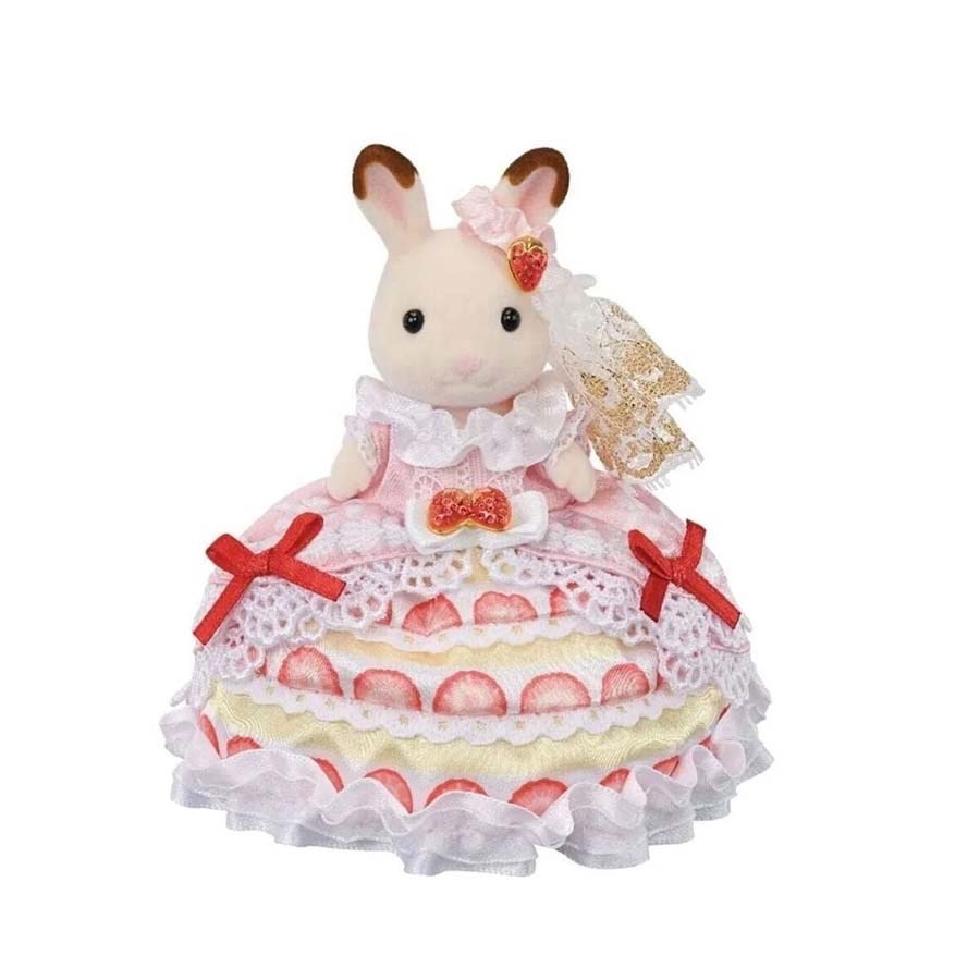 Sylvanian Familie Doğum Günü Çilekli Pasta Elbises 