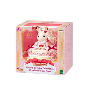 Sylvanian Familie Doğum Günü Çilekli Pasta Elbises