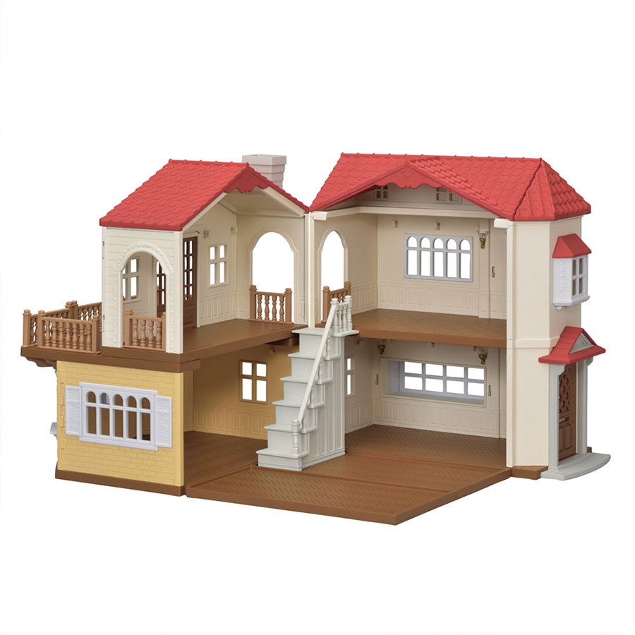 Sylvanian Families Kırmızı Çatılı Işıklı Şehir Evi 