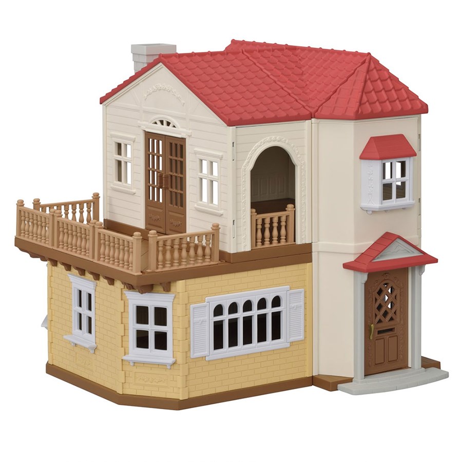 Sylvanian Families Kırmızı Çatılı Işıklı Şehir Evi 