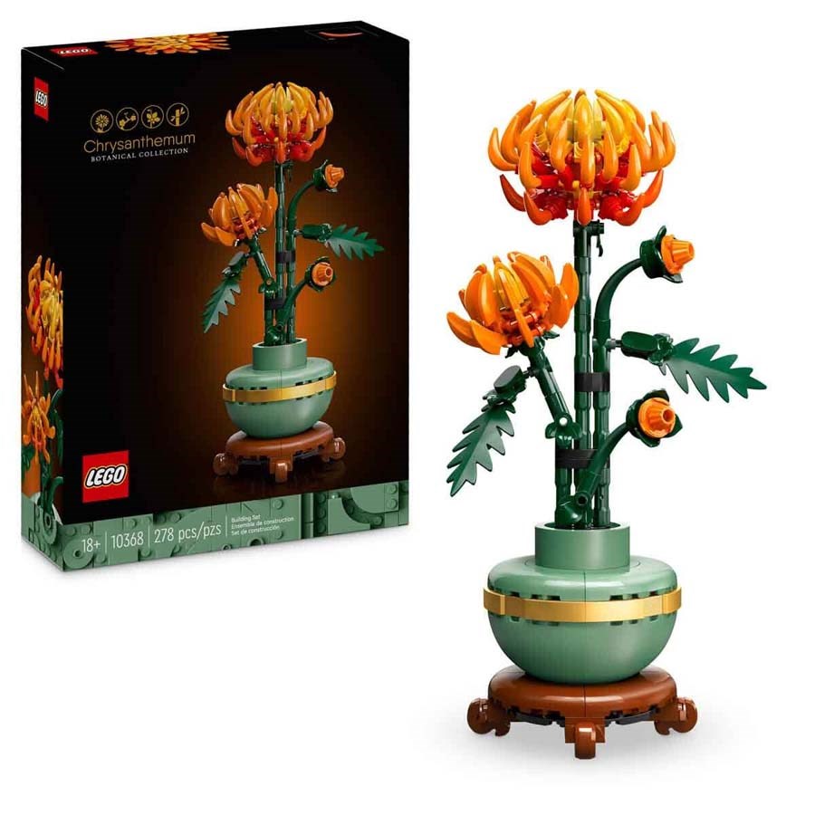 Lego Icons Krizantem Dekoratif Çiçek Yapım Seti 