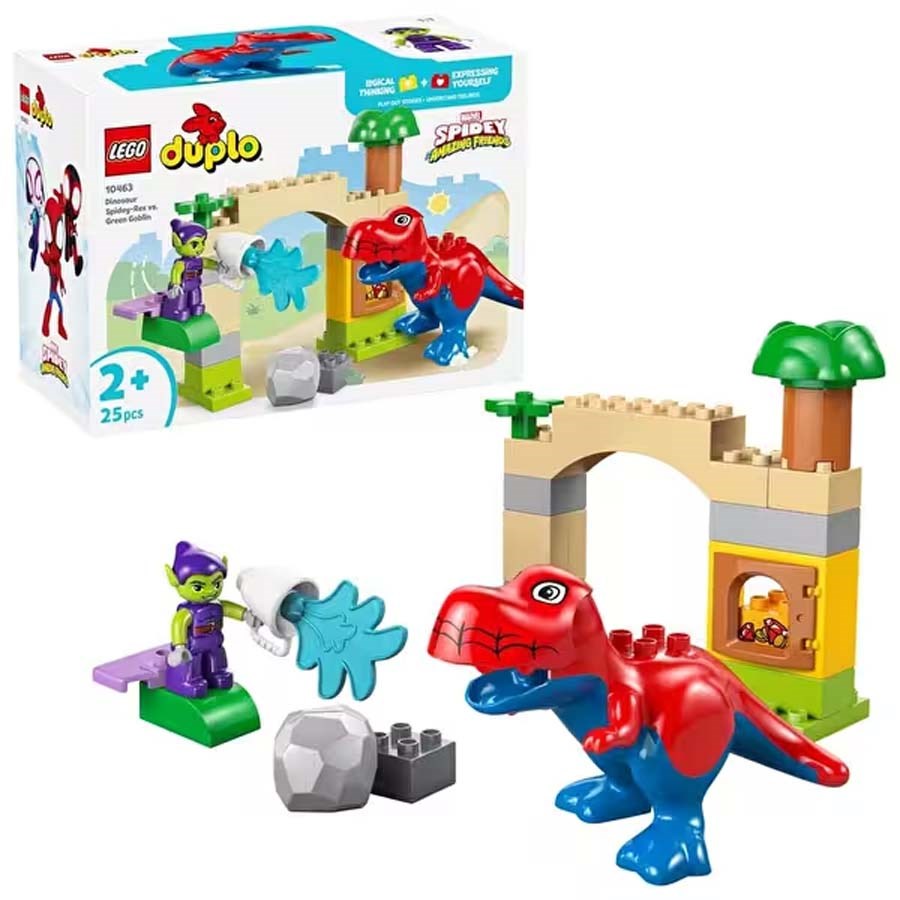 Lego Duplo Dinozor Spidey-Rex Yeşil Gobline Karşı