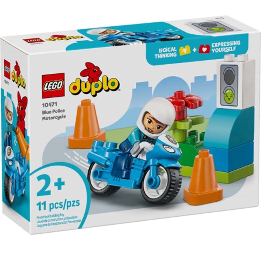 Lego Duplo Mavi Polis Motosikleti 