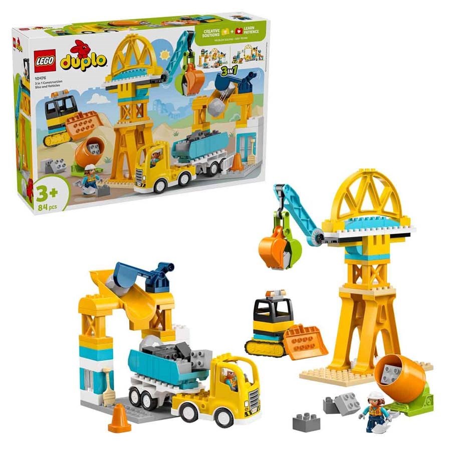 Lego Duplo İnşaat Alanı Ve Araçları