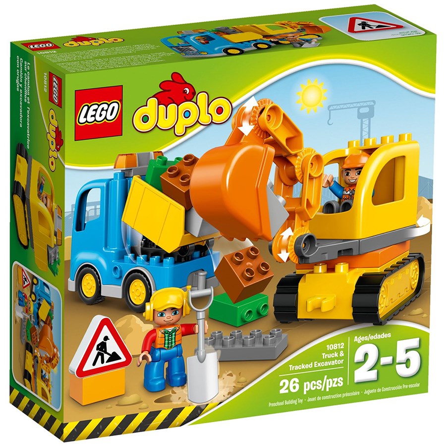 Lego Duplo Kamyon Ve Paletli Kazıcı 