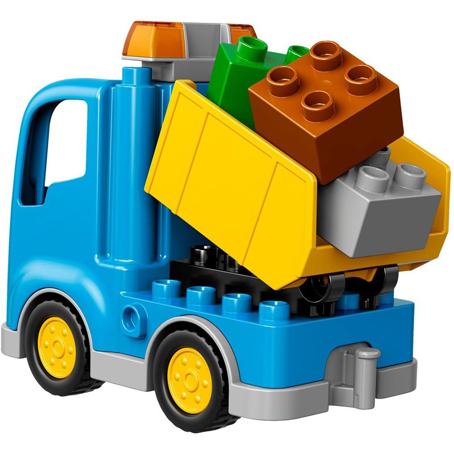 Lego Duplo Kamyon Ve Paletli Kazıcı 