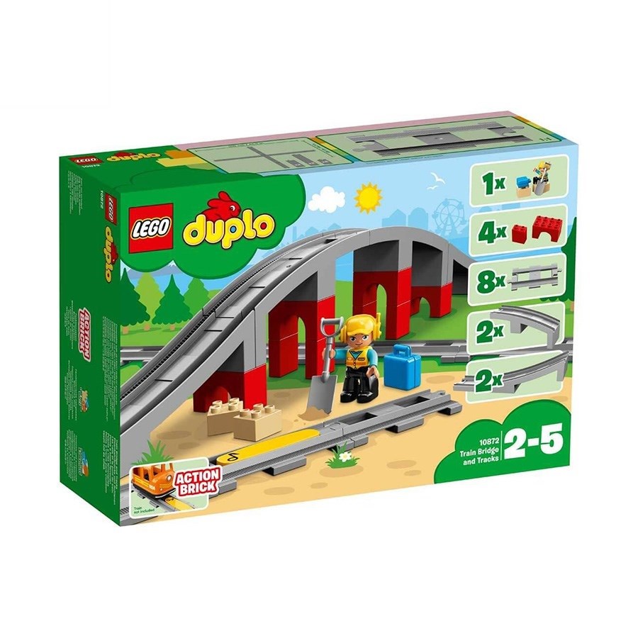 Lego Duplo Town Tren Köprüsü ve Rayları 10872  