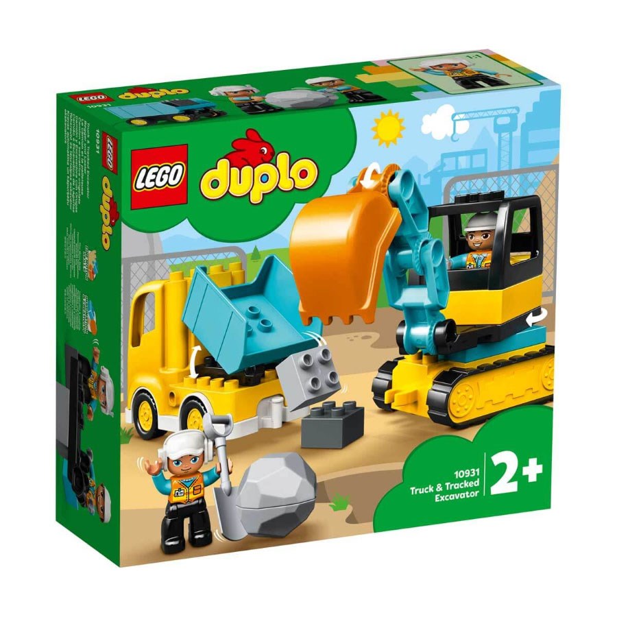 Lego Duplo İnşaat Kamyonu ve Paletli Kazıcı 10931 