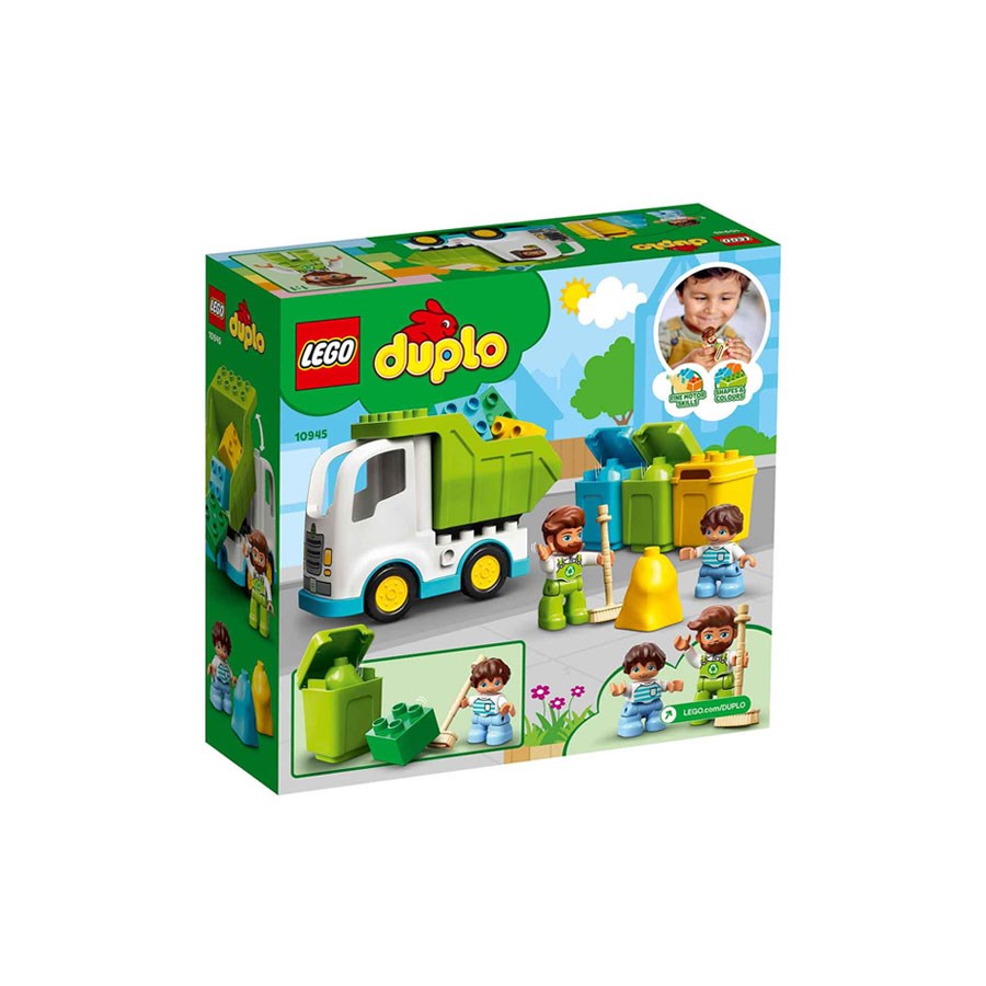 Lego Duplo Kasabası Çöp Kamyonu ve Geri Dönüşüm 10945 