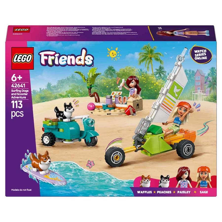 Lego Friends Sörfçü Köpekler ve Scooter Macerası 