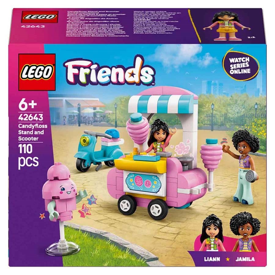 Lego Friends Pamuk Şeker Standı ve Scooter 