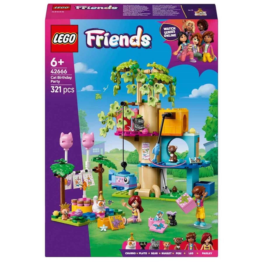 Lego Friends Kedi Doğum Günü Partisi Ve Ağaç Ev 