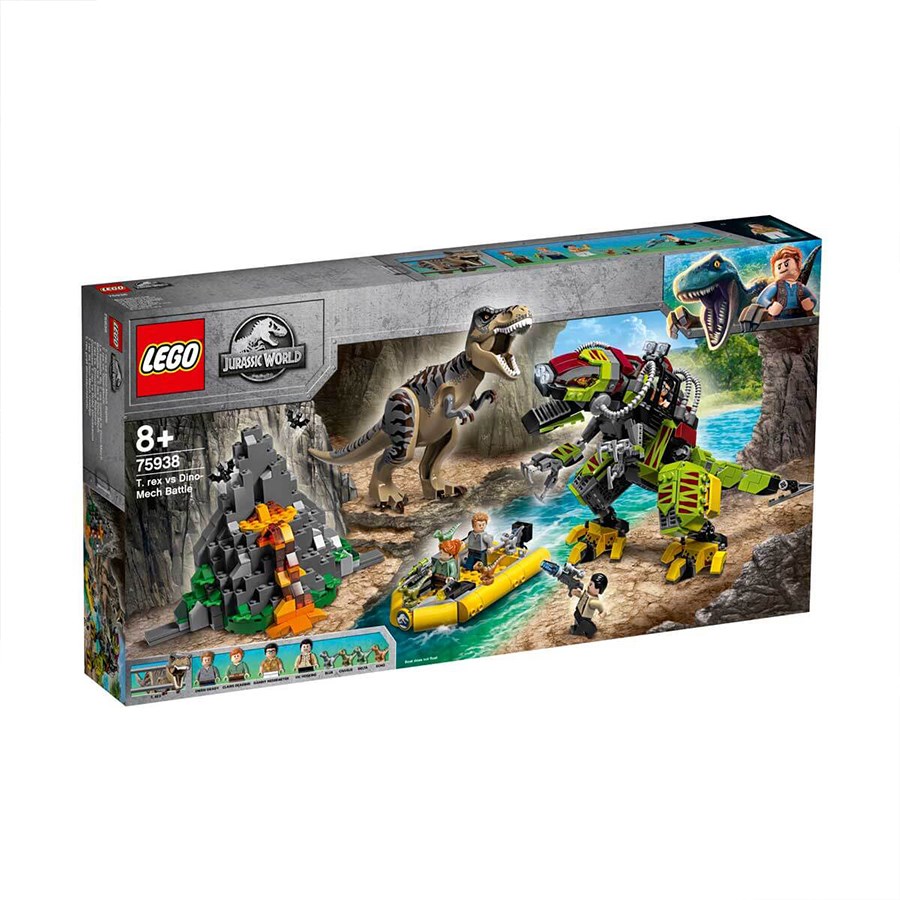 Lego Jurassic World T. Rex ile Dinozor Robotu Savaşı 75938 