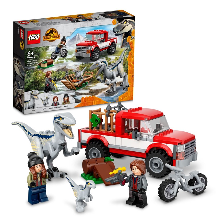 Lego Jurassic World Blue ve Beta Velociraptor Yakalama 76946 