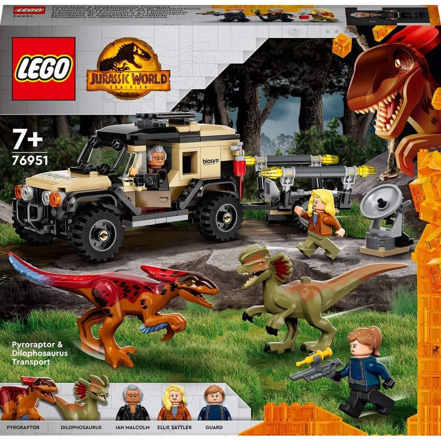 Lego Jurassic World Pyroraptor ve Dilophosaurus 