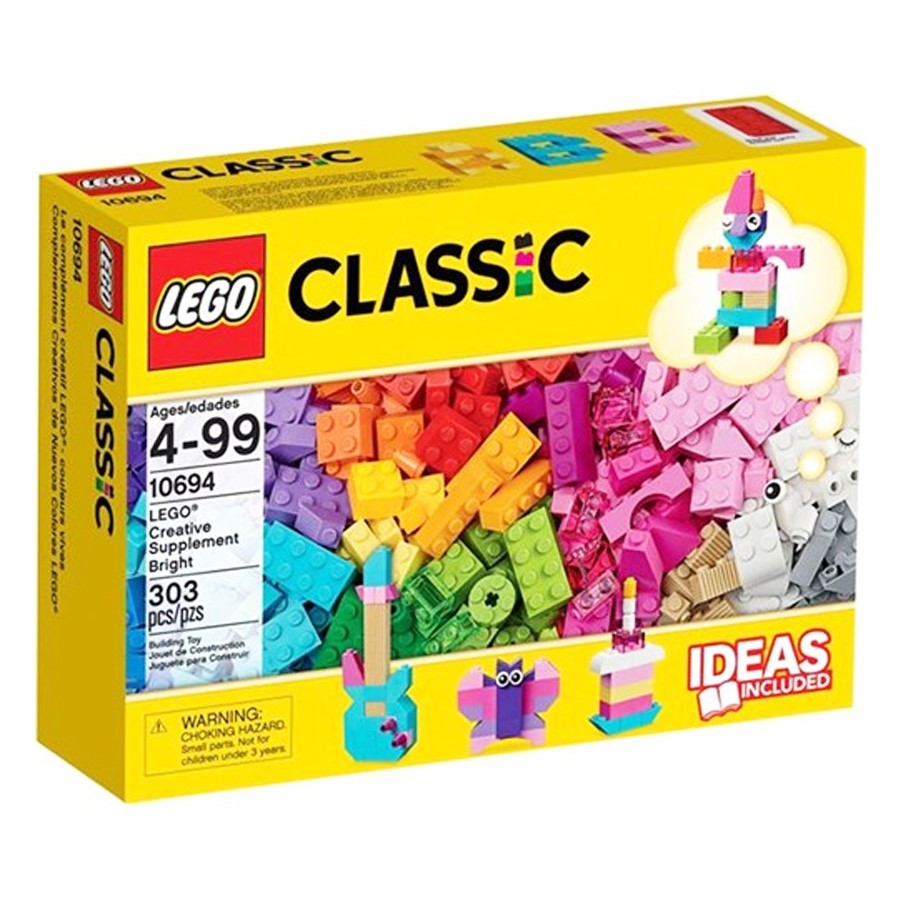 Lego Classic Parlak Renkli Yaratıcı Ek Parçalar  