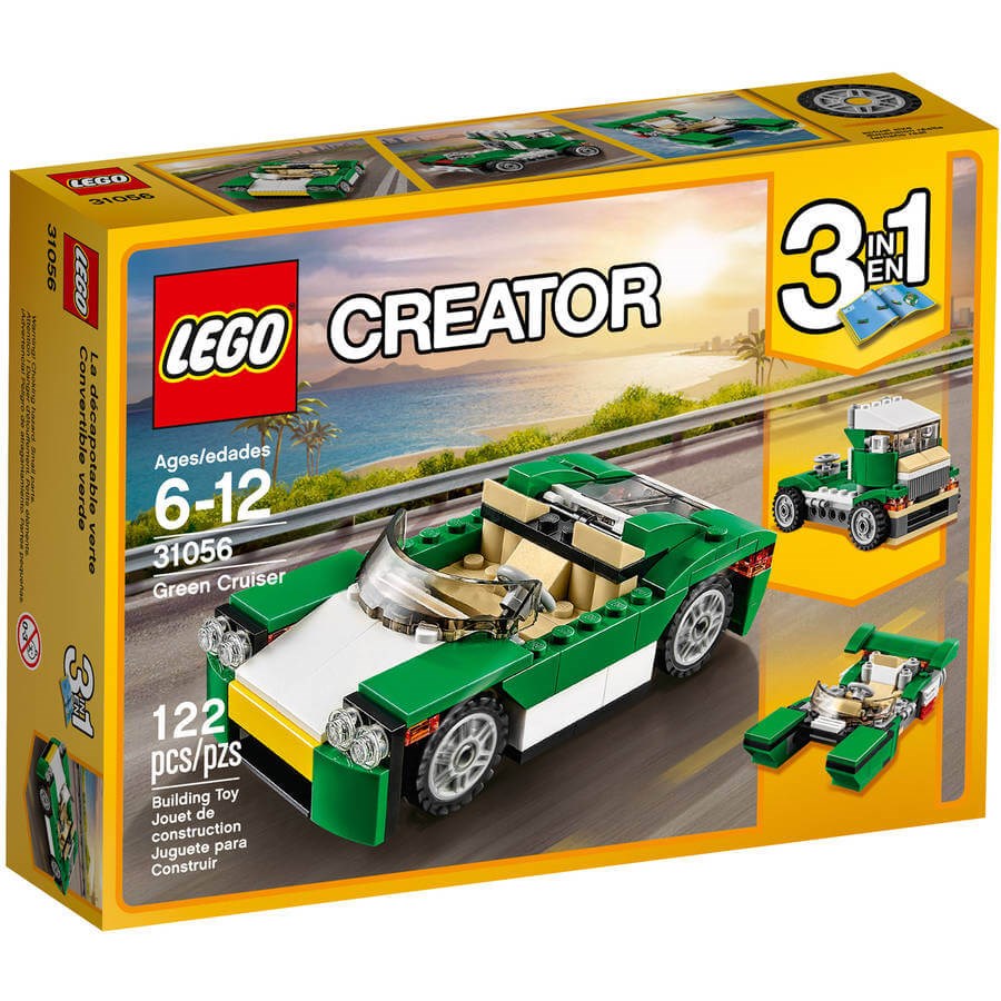 Lego Creator Yeşil Üstü Açık Araba 31056 