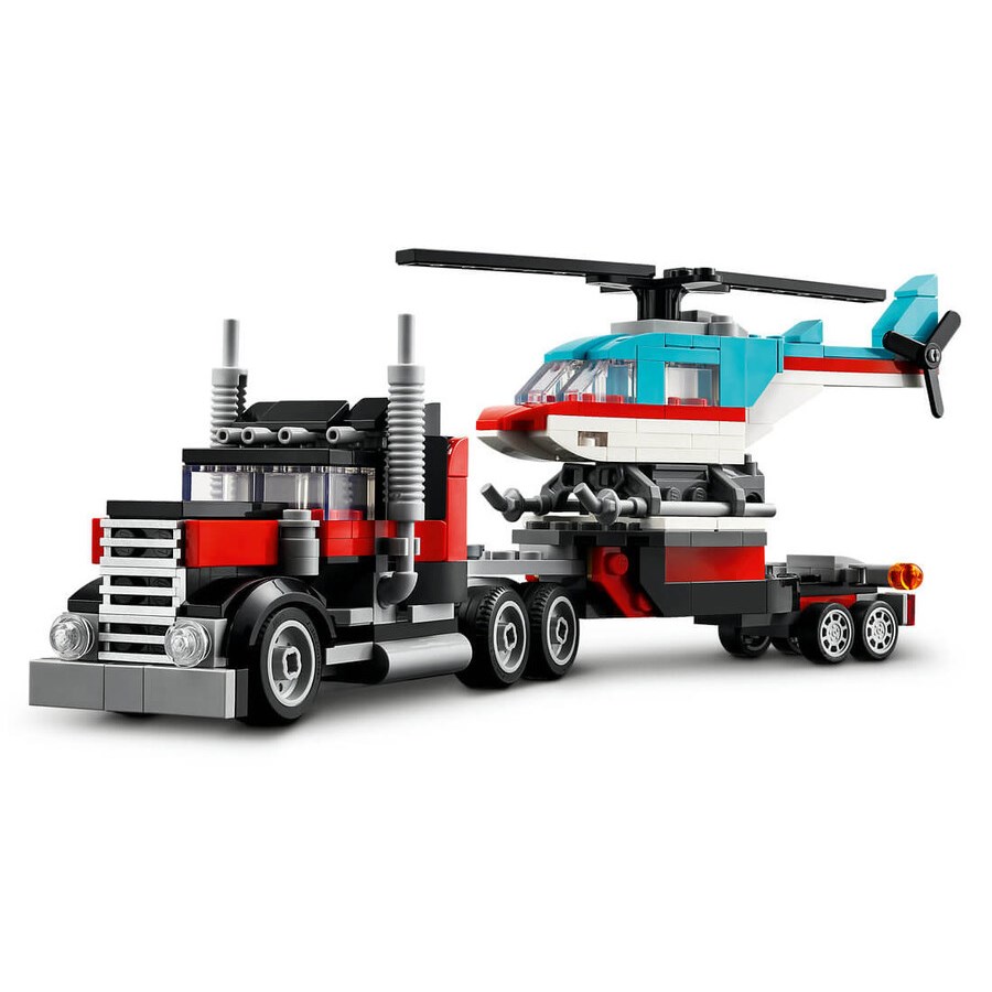 Lego Creator Helikopterli Açık Kasa Kamyon 