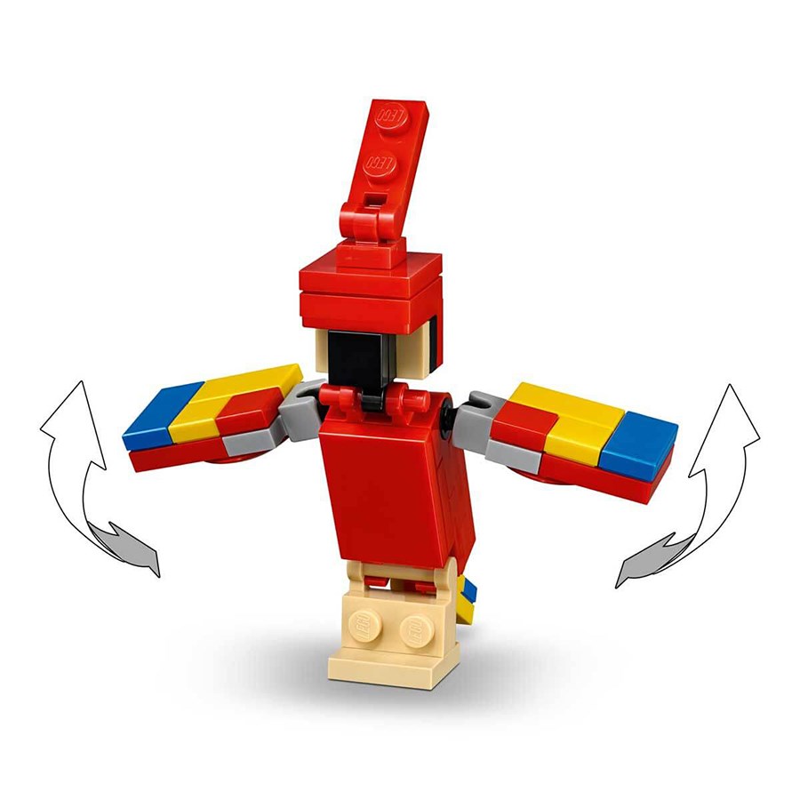 LEGO Minecraft Papağanlı BigFig Steve 