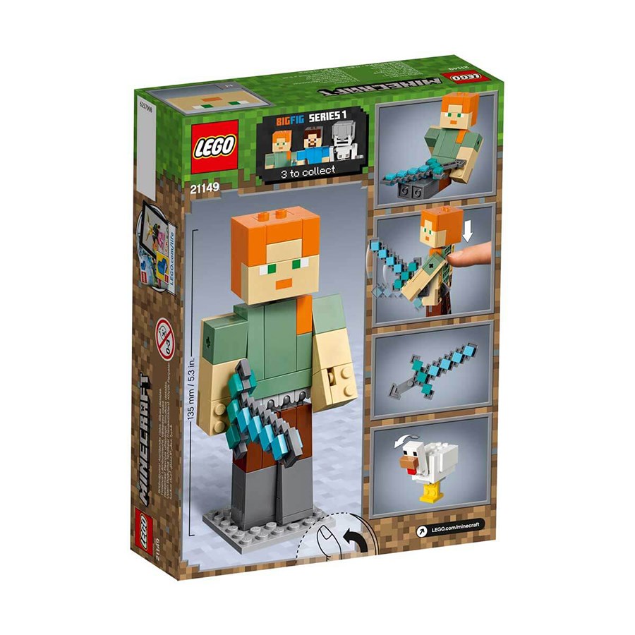 LEGO Minecraft Tavuklu BigFig Alex 