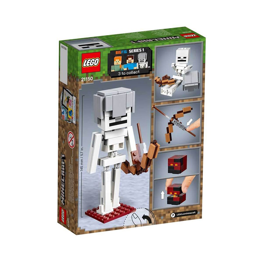 LEGO Minecraft Magma Küplü BigFig İskelet 