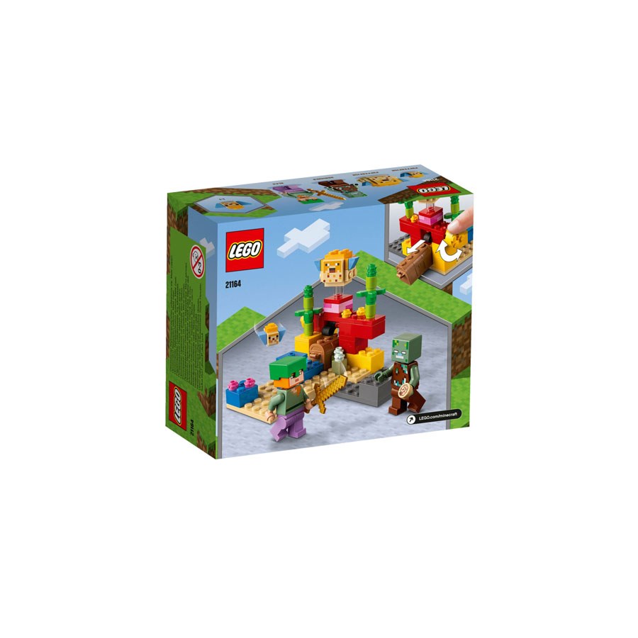 Lego Minecraft Mercan Kayalığı 21164 