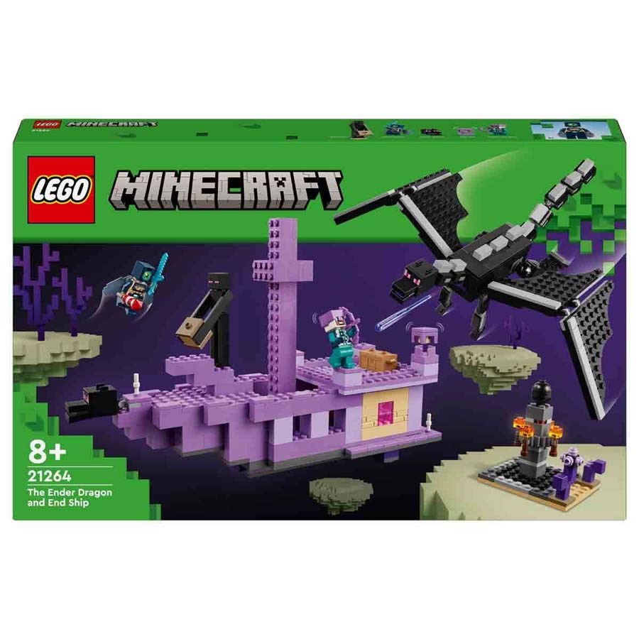 Lego Minecraft Ender Ejderhası ve End Gemisi 