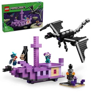 Lego Minecraft Ender Ejderhası ve End Gemisi
