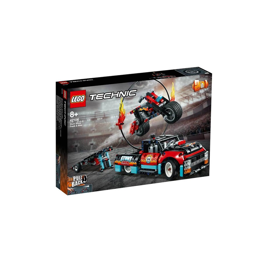 Lego Technic Gösteri Kamyoneti ve Motosikleti 42106 