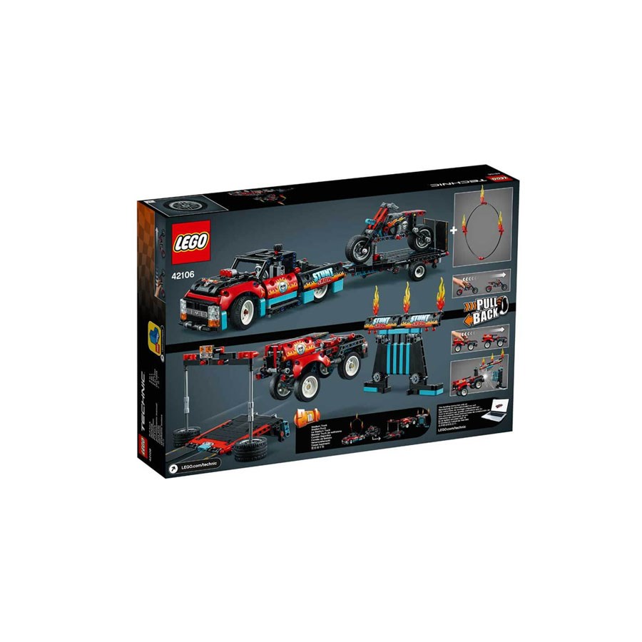 Lego Technic Gösteri Kamyoneti ve Motosikleti 42106 