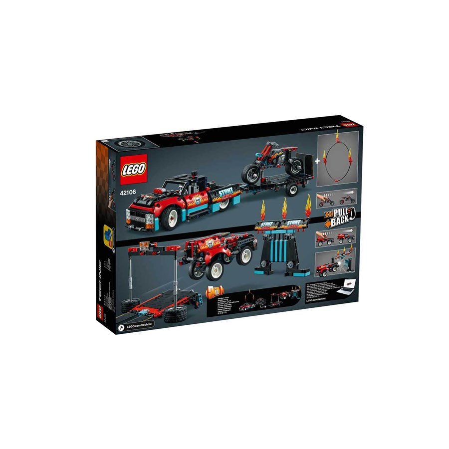 Lego Technic Gösteri Kamyoneti ve Motosikleti 42106 