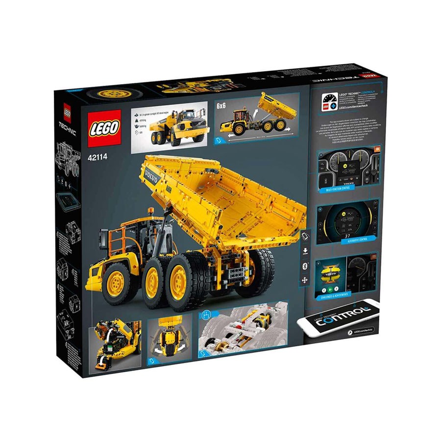 Lego Technic 6x6 Volvo Mafsallı Kamyon İnşaat Yapım Seti 