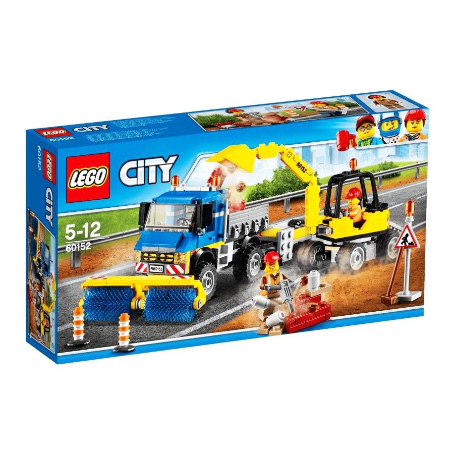 Lego City Süpürücü Ekskavatör 