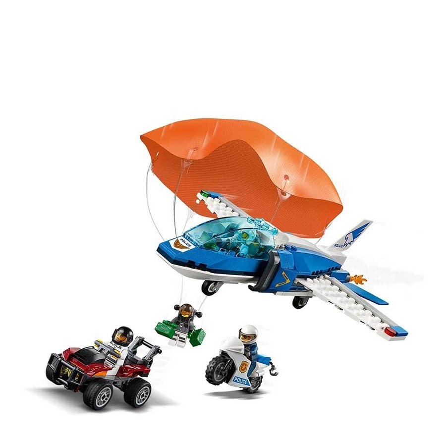 Lego City Gökyüzü Polisi Paraşütle Tutuklama 60208 