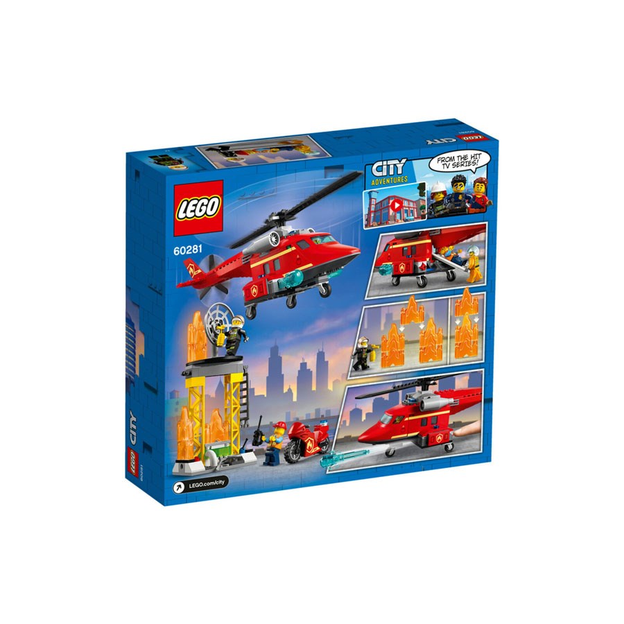 Lego City Yangın Kurtarma Helikopteri 60281 