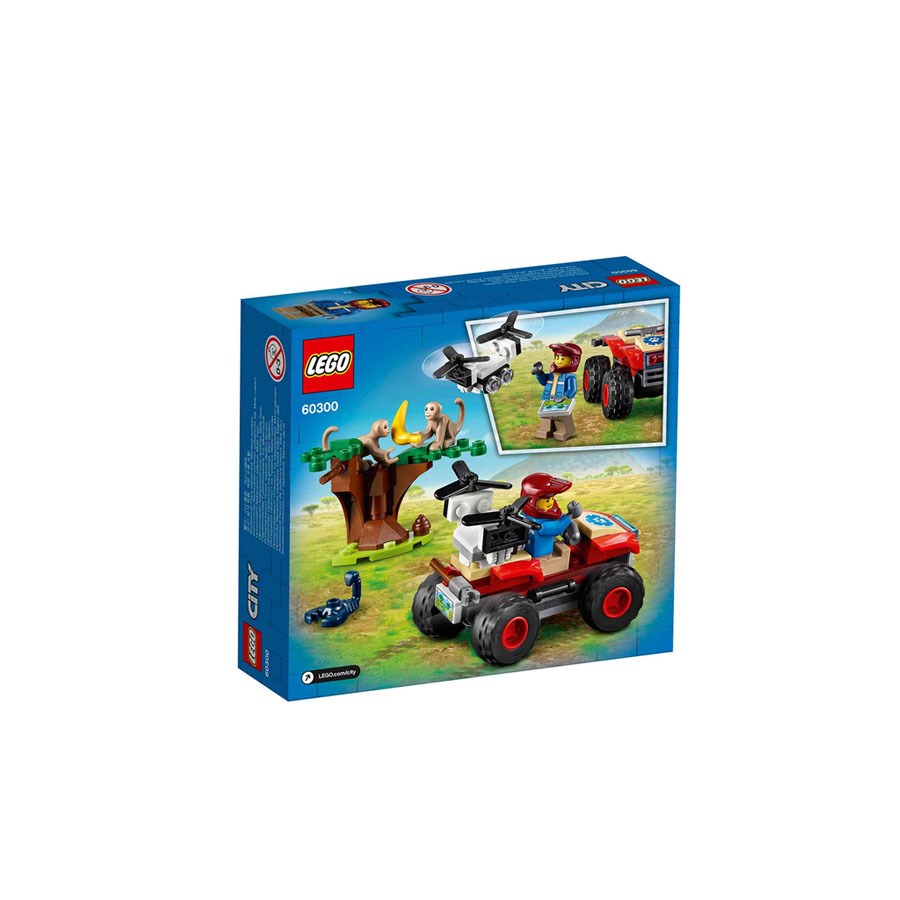 Lego City Stunt Vahşi Hayvan Kurtarma ATV’si 60300 