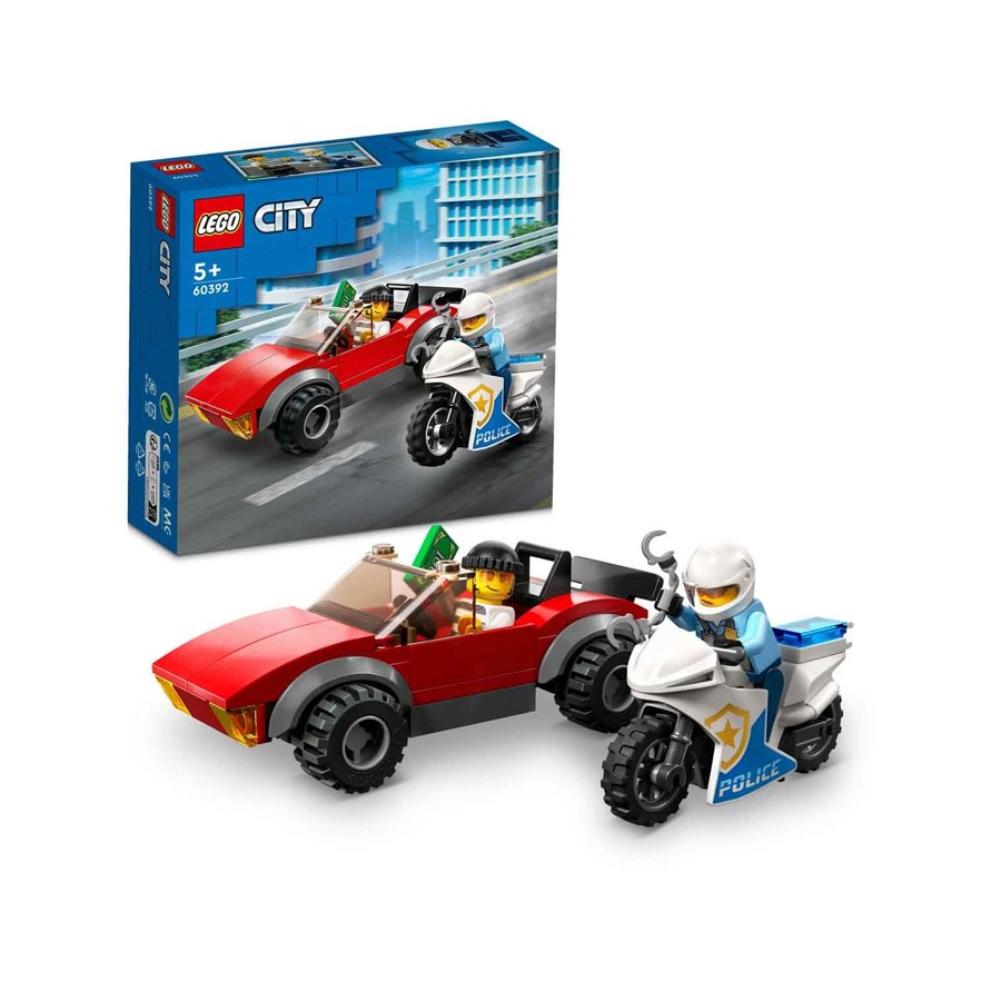 Lego City Polis Motosikleti Araba Takibi 60392 