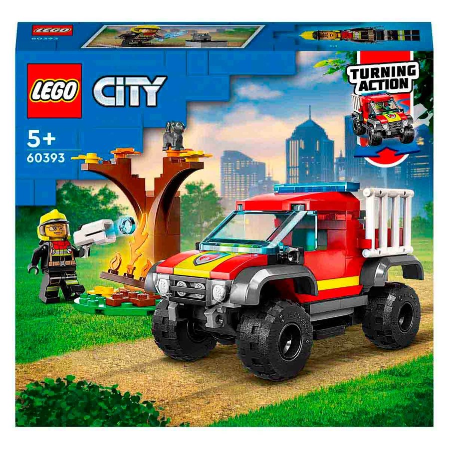 Lego City 4X4 İtfaiye Kamyonu Kurtarma Operasyonu 