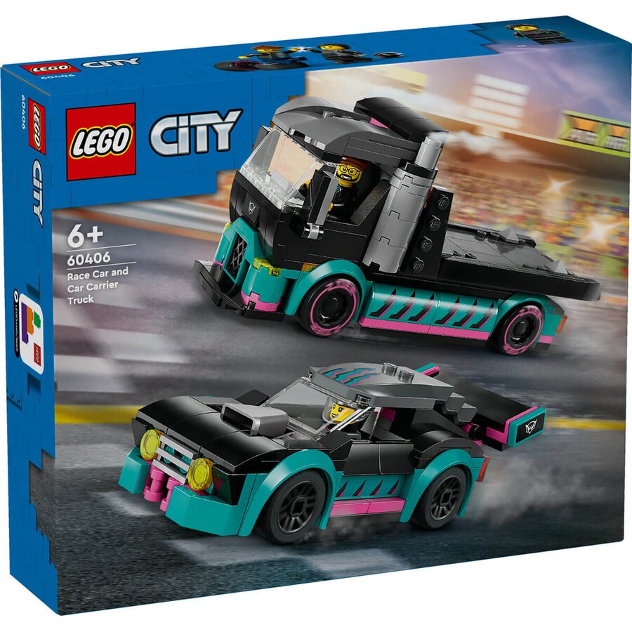 Lego City Yarış Arabası ve Araba Taşıyıcı Kamyon 