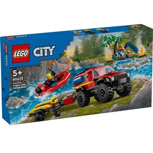Lego City 4x4 Kurtarma Botlu İtfaiye Kamyonu