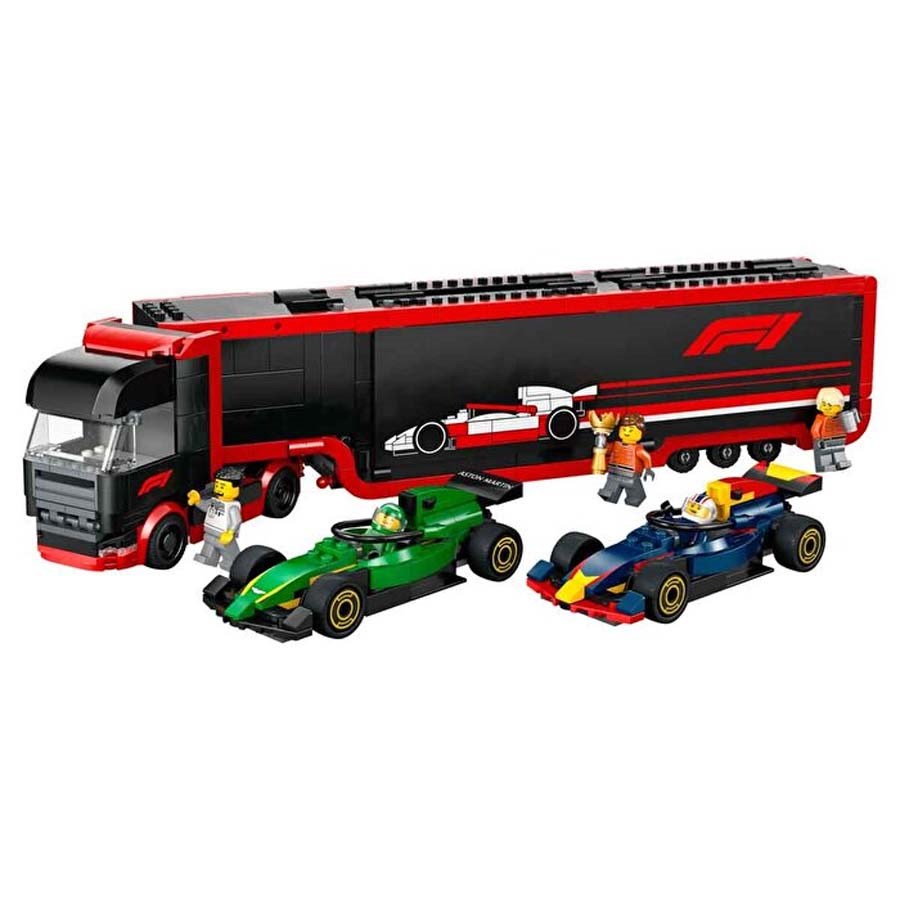 Lego City RB20 ve AMR24 F1 Arabalı F1 Kamyonu 